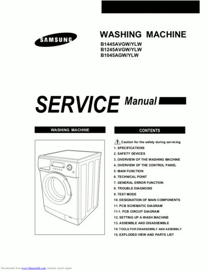 Samsung Washer Service Manual 25