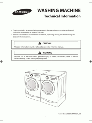 Samsung Washer Service Manual 27
