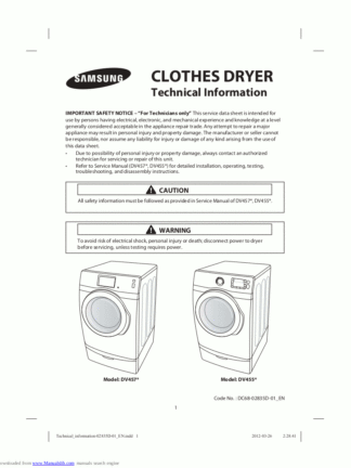Samsung Washer Service Manual 28