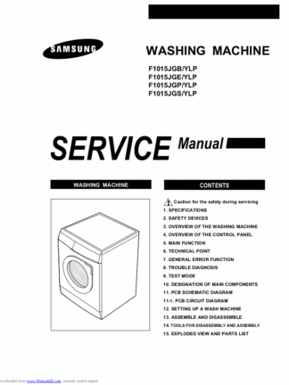 Samsung Washer Service Manual 29