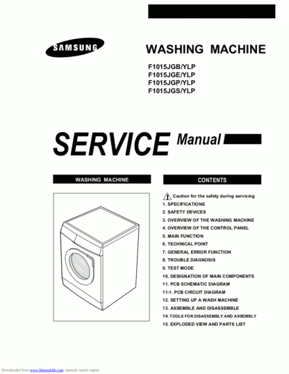 Samsung Washer Service Manual 29