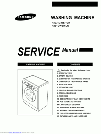Samsung Washer Service Manual 34
