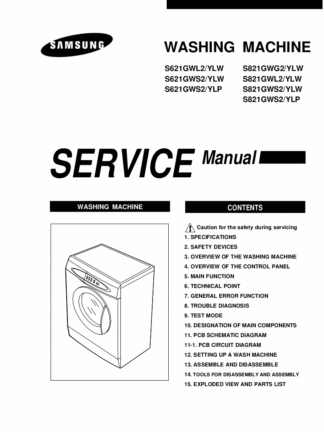 Samsung Washer Service Manual 36