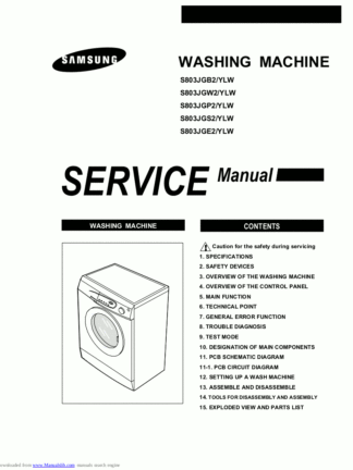 Samsung Washer Service Manual 37