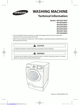 Samsung Washer Service Manual 50