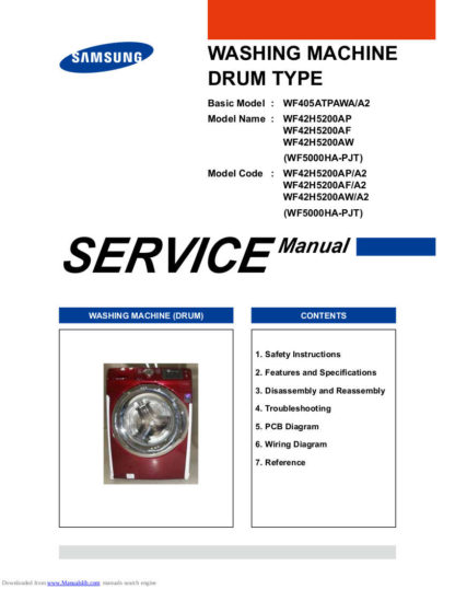 Samsung Washer Service Manual 51