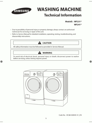 Samsung Washer Service Manual 60