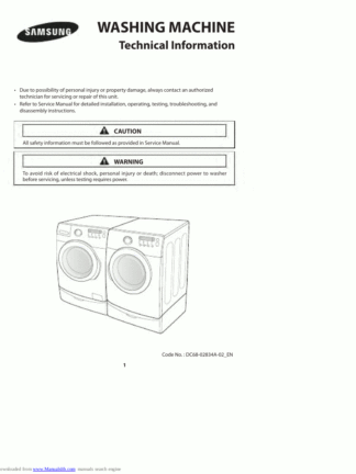 Samsung Washer Service Manual 61