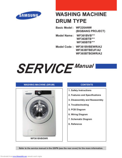 Samsung Washer Service Manual 63