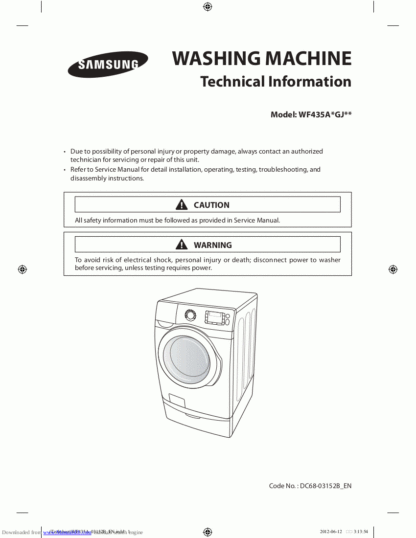 Samsung Washer Service Manual 68