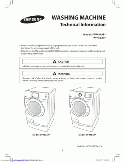 Samsung Washer Service Manual 69