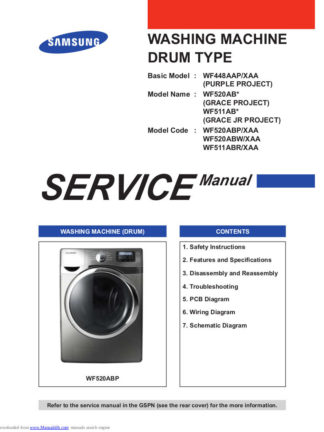 Samsung Washer Service Manual 70
