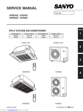 Sanyo Air Conditioner Service Manual 57