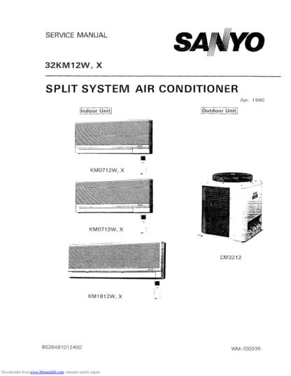 Sanyo Air Conditioner Service Manual 59