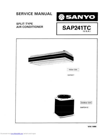 Sanyo Air Conditioner Service Manual 60