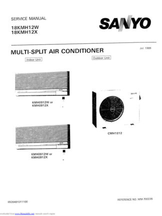 Sanyo Air Conditioner Service Manual 61