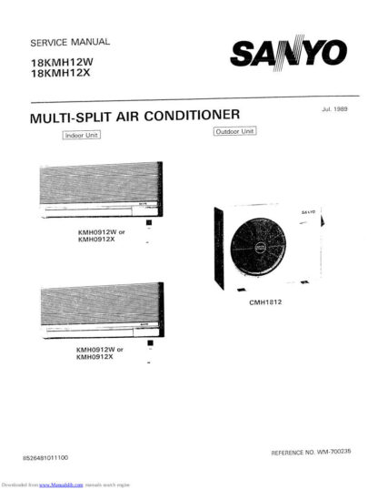 Sanyo Air Conditioner Service Manual 61