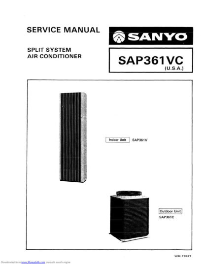 Sanyo Air Conditioner Service Manual 64