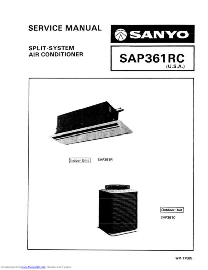 Sanyo Air Conditioner Service Manual 66