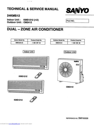 Sanyo Air Conditioner Service Manual 68