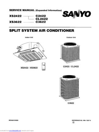 Sanyo Air Conditioner Service Manual 70