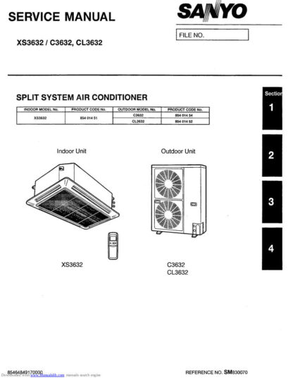 Sanyo Air Conditioner Service Manual 71