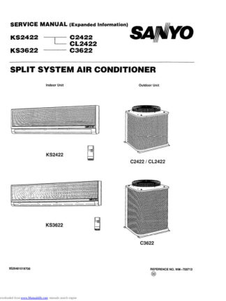 Sanyo Air Conditioner Service Manual 72