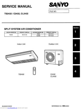 Sanyo Air Conditioner Service Manual 73