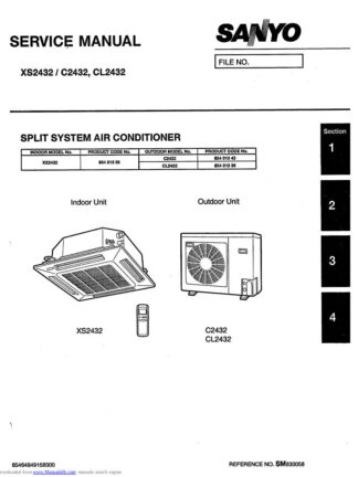 Sanyo Air Conditioner Service Manual 74