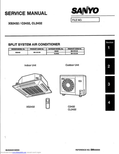 Sanyo Air Conditioner Service Manual 74