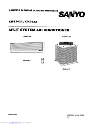 Sanyo Air Conditioner Service Manual 76