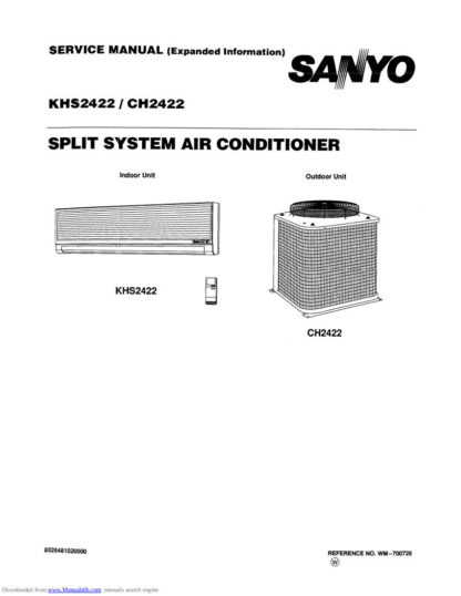 Sanyo Air Conditioner Service Manual 76