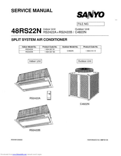 Sanyo Air Conditioner Service Manual 77