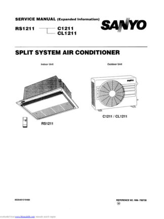 Sanyo Air Conditioner Service Manual 79