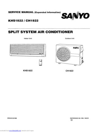 Sanyo Air Conditioner Service Manual 80