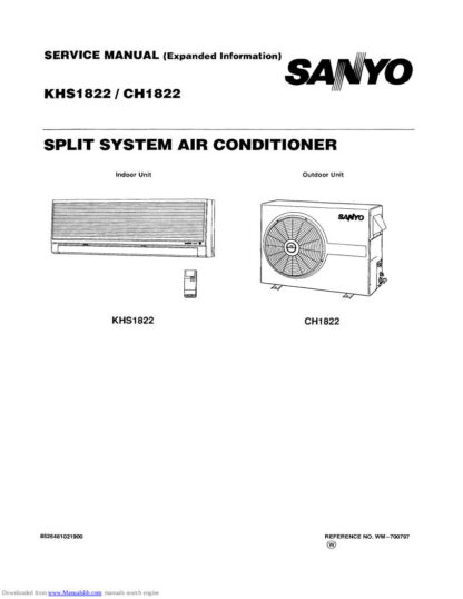 Sanyo Air Conditioner Service Manual 80