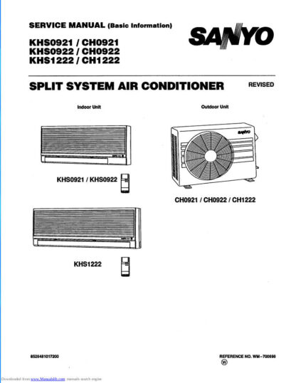 Sanyo Air Conditioner Service Manual 82