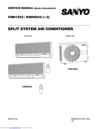 Sanyo Air Conditioner Service Manual 85