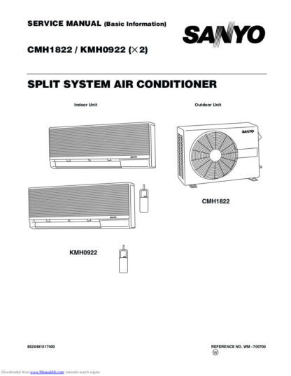 Sanyo Air Conditioner Service Manual 85