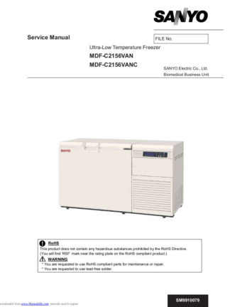 Sanyo Refrigerator Service Manual 05
