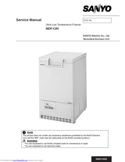Sanyo Refrigerator Service Manual 08