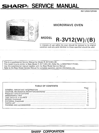 Sharp Microwave Oven Service Manual 24