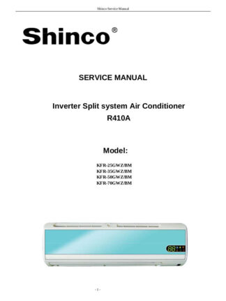 Shinco Air Conditioner Service Manual 02