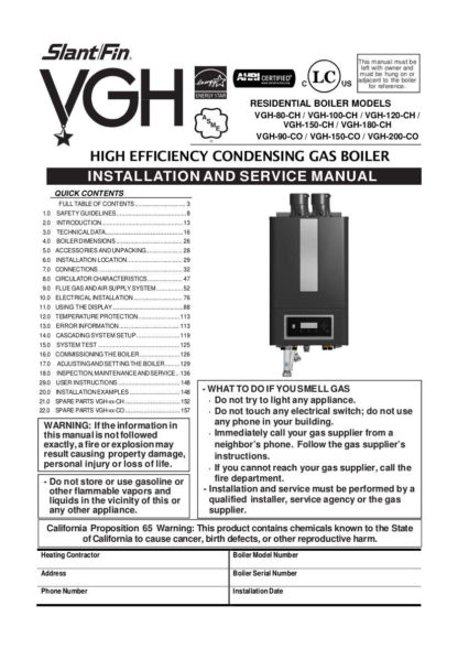 Slant Fin Boiler Service Manual 03