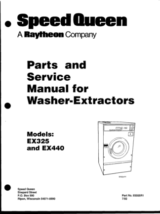 Speed Queen Washer Service Manual 03