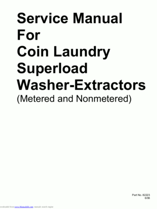 Speed Queen Washer Service Manual 06