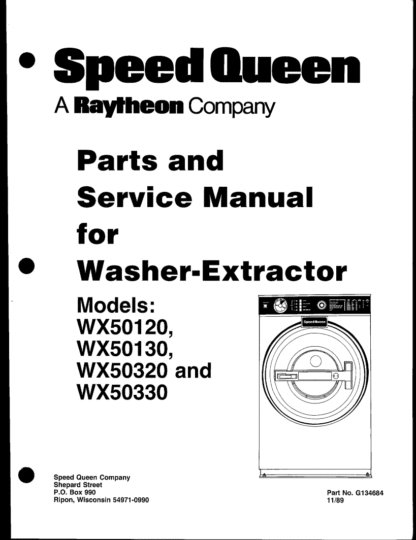 Speed Queen Washer Service Manual 10