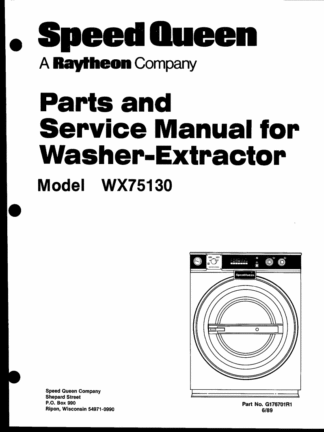 Speed Queen Washer Service Manual 11