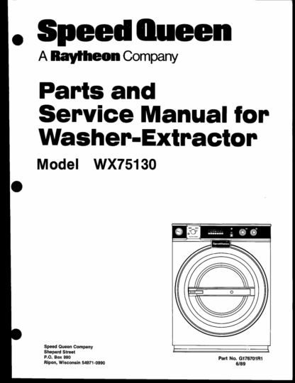 Speed Queen Washer Service Manual 11
