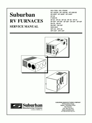 Suburban Furnace Service Manual 03